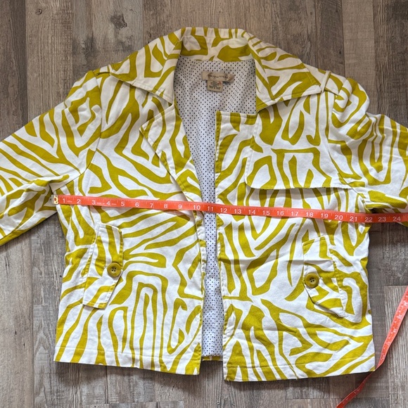 Transitions Stylish Yellow Patterned Jacket size L - Picture 4 of 8